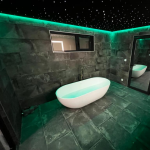 Badkamer met sterrenhemel